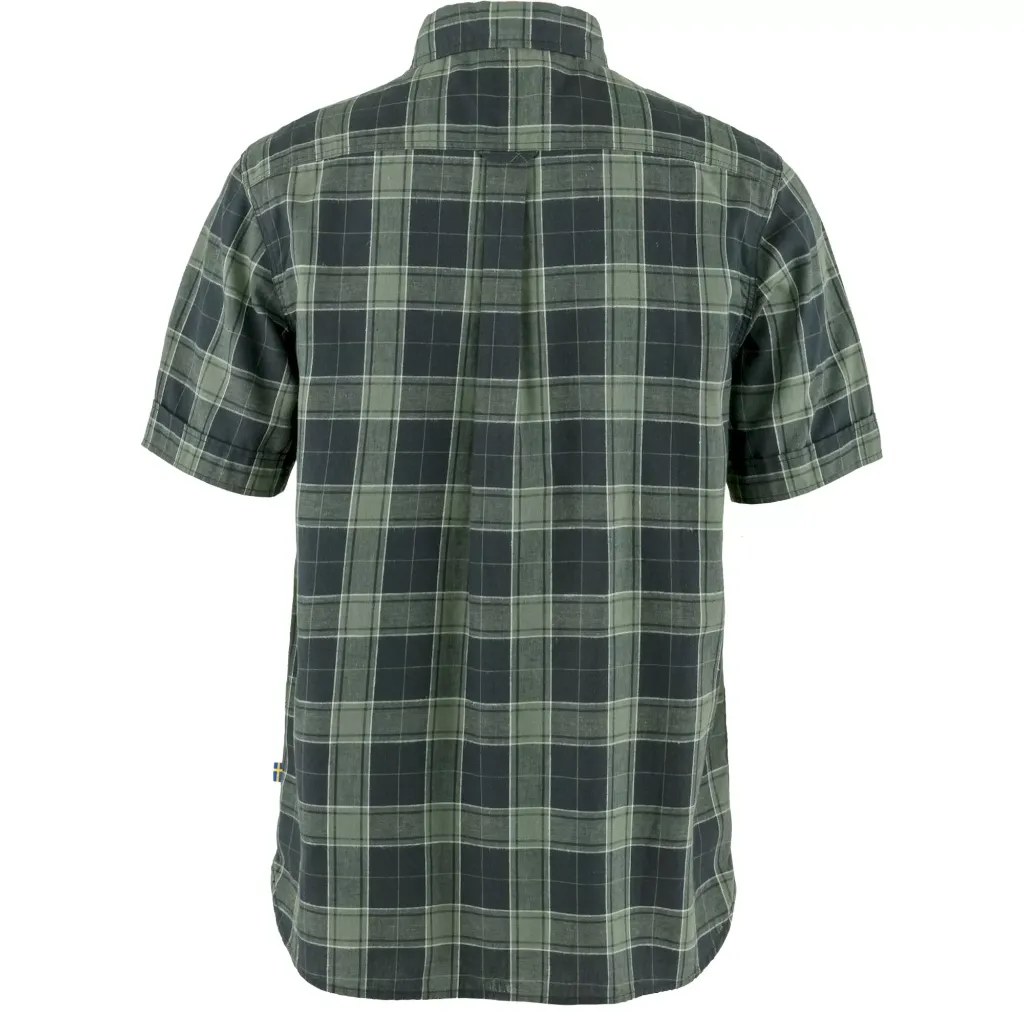 Övik Travel Shirt SS M dark navy:patina green2.webp