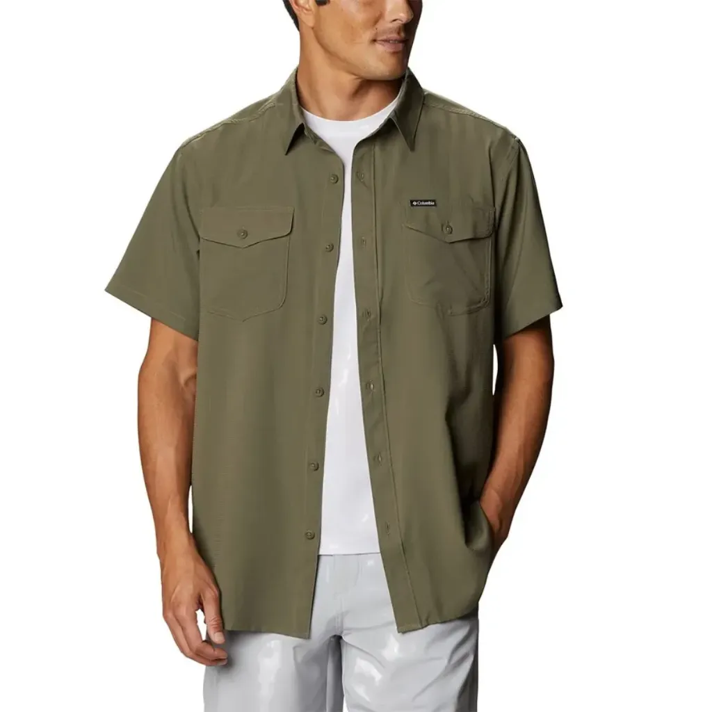 [000202-STO-M] Columbia Hemd Utilizer II Solid (M, Stone Green)