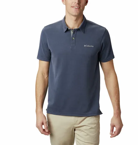 [000203-COL-M] Columbia Polo Nelson Point (M, Collegiate Navy)