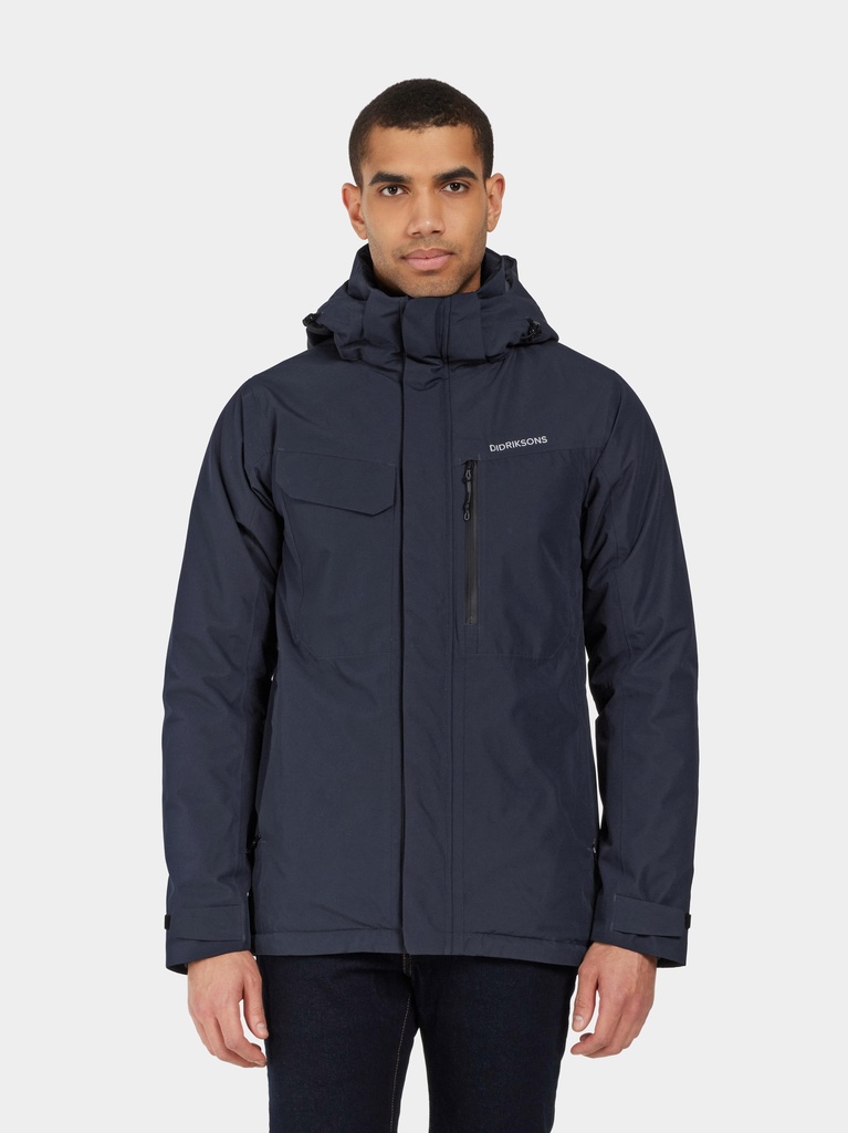[002136-DAR-S] Didriksons M Jas STEFAN USX JKT (S, Dark Night Blue)