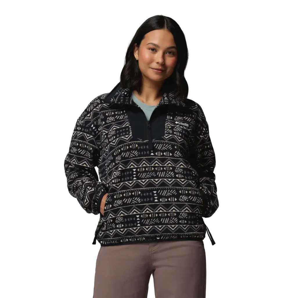 [000223-BLA-S] Columbia W Fleece Sequoia Grove Printed HZ (S, Black, Horizons)