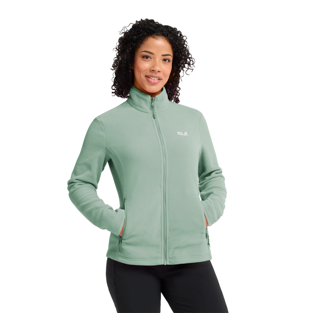 [000245-GRE-L] Jack Wolfskin W Trui TAUNUS 100 FZ W (L, green zinnia)