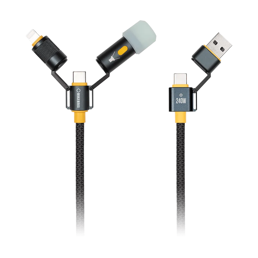 [000366-XXX-NA] WakaWaka Multiplug USB Cable Connect Pro