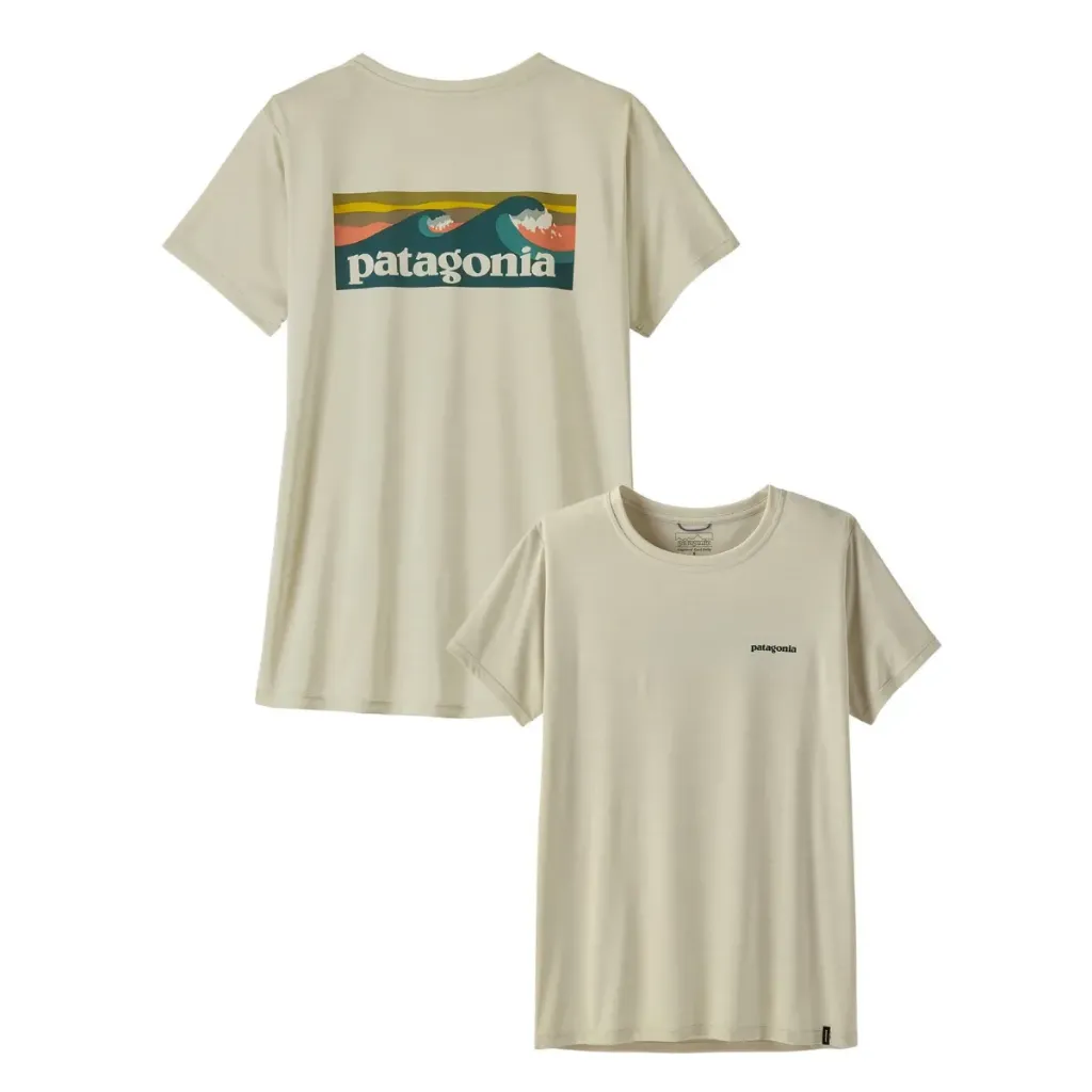 [000567-DYW-M] Patagonia T-Shirt W's Cap Cool Daily Shirt - Boardshort Logo (M)