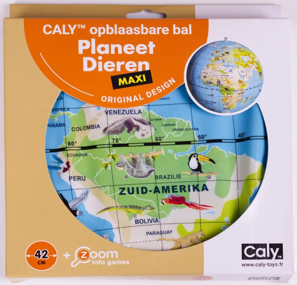 [000604-XXX-NA] Opblaasbare wereldbol 42 cm Planeet dieren
