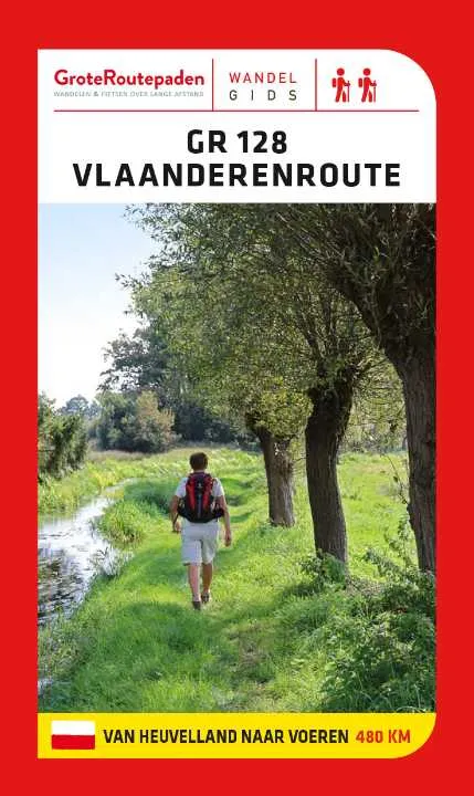 [000611-XXX-NA] Boek GR128 Vlaanderenroute van Heuvelland naar Voeren 473 km