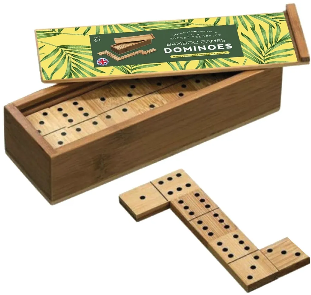[000652-XXX-NA] Dominoes eco bamboo game