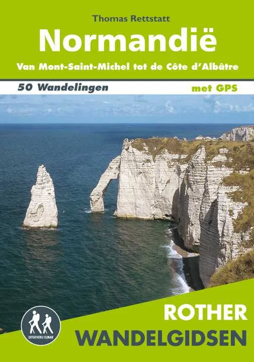 Boek Normandië wandelgids 50 wandelingen met GPS