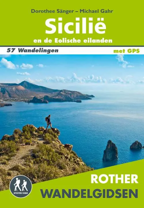 [000672-XXX-NA] Boek Sicilië en de Eolische eilanden wandelgids 57 wandelingen met GPS