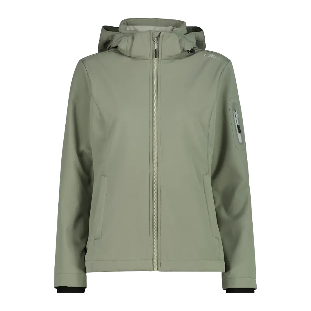 [000709-AVO-36] CMP Softshell WOMAN JACKET ZIP HOOD All weather (36)
