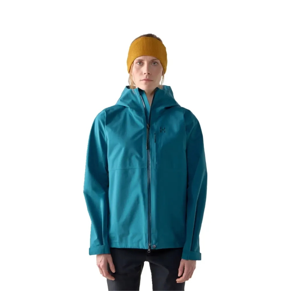 [000018-DEE-S] Haglöfs W Jas Front Proof II Jacket Women (S, Deep Teal)