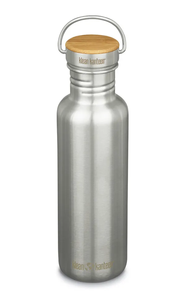 [001058-BRU-NA] Klean Kanteen Drinkfles Classic Reflect met bamboedop, 800ml/27oz
