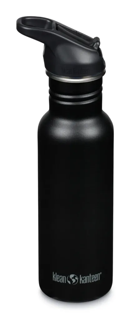 [001059-BLA-NA] Klean Kanteen Drinkfles Classic Narrow 532ml/18oz met flip/sportdop (black)