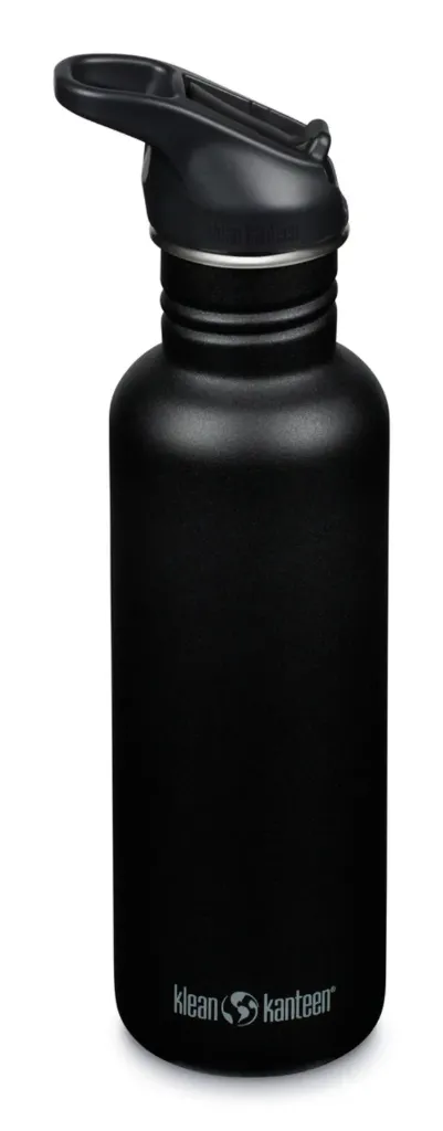 [000560-BLA-NA] Klean Kanteen Drinkfles Classic 800ml/27oz met flip/sportdop (black)