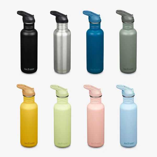 [000560-BLA-NA] Klean Kanteen Drinkfles Classic 800ml/27oz met flip/sportdop (black)