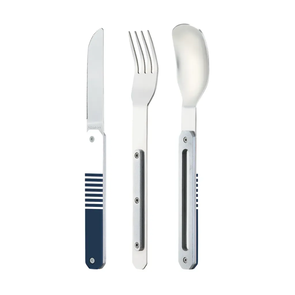 [001376-XXX-NA] Akinod Bestek Couverts Droits 12h34 Marinière bleue