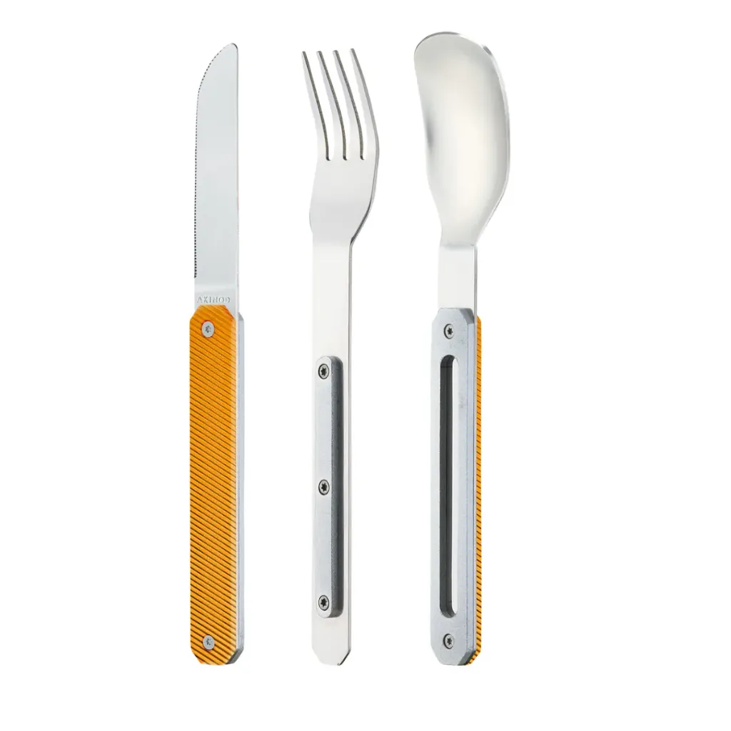 [001383-XXX-NA] Akinod Bestek Couverts Droits 12h34 Aluminium orange