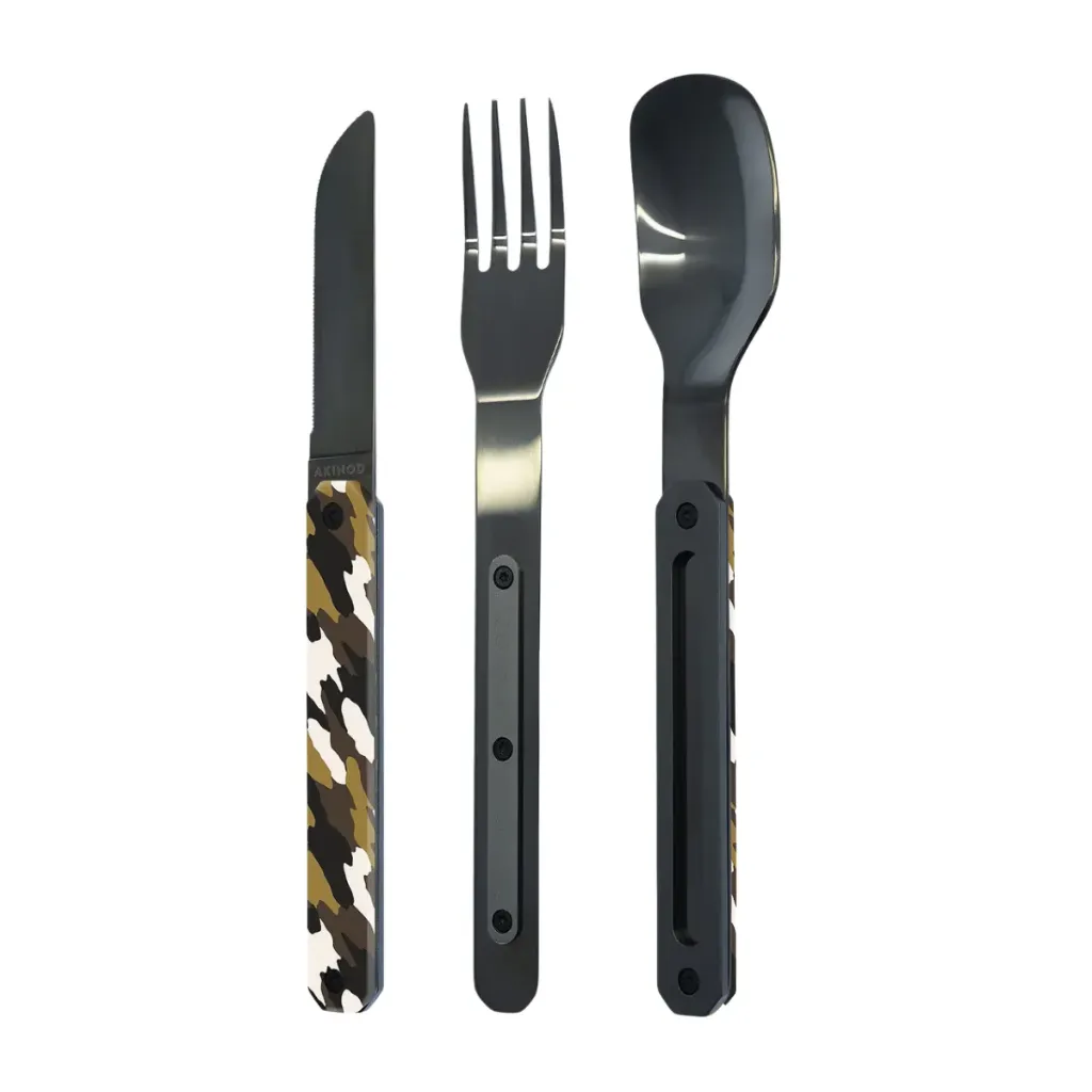 [001392-XXX-NA] Akinod Bestek Couverts Droits 12h34 Camo vert