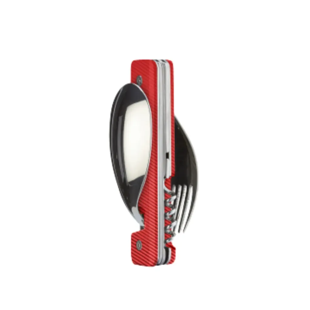 Akinod Bestek Couverts Multifonctions 13h25 Aluminium rouge