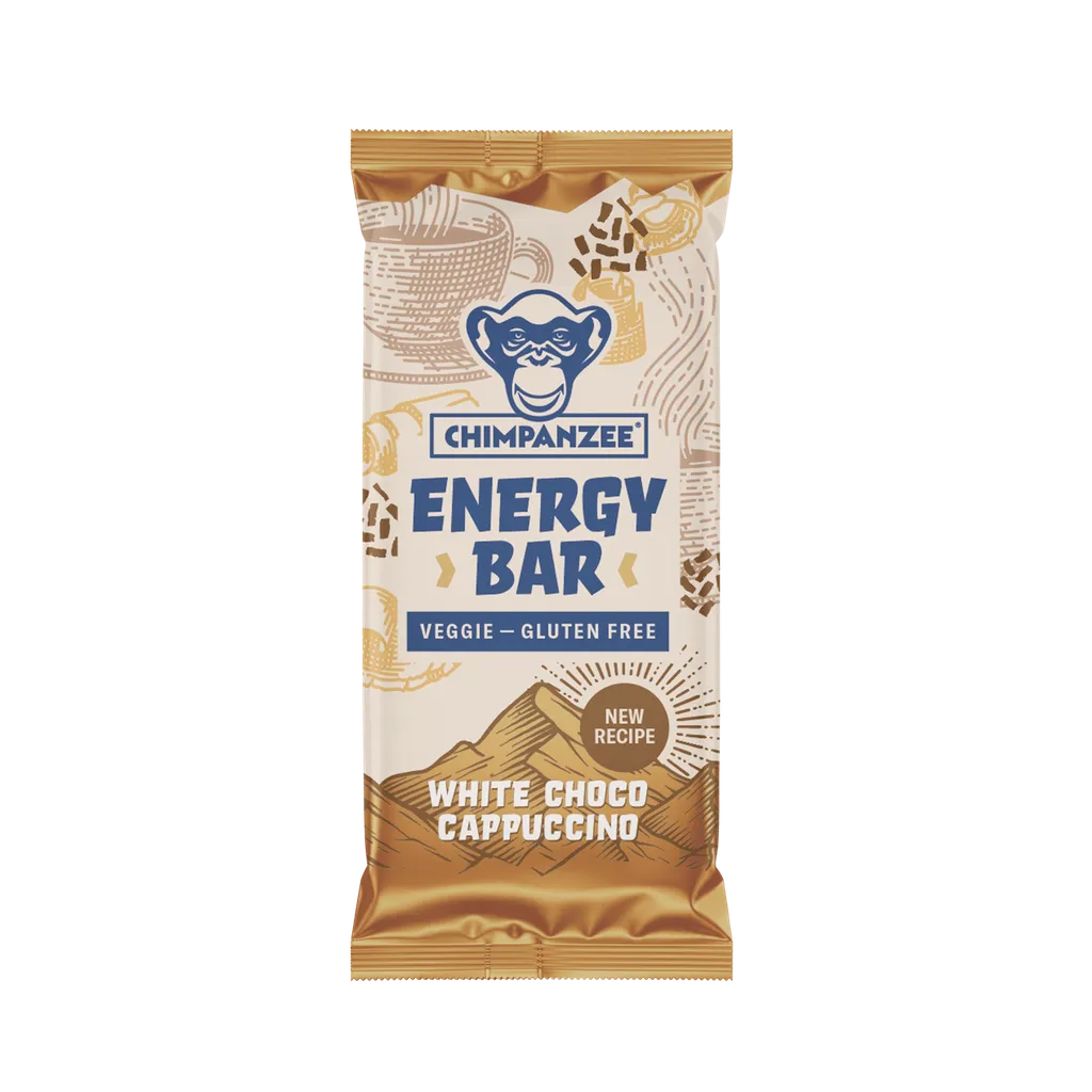 [001533-XXX-55G] Chimpanzee ENERGY BAR White Chocolate Cappuccino