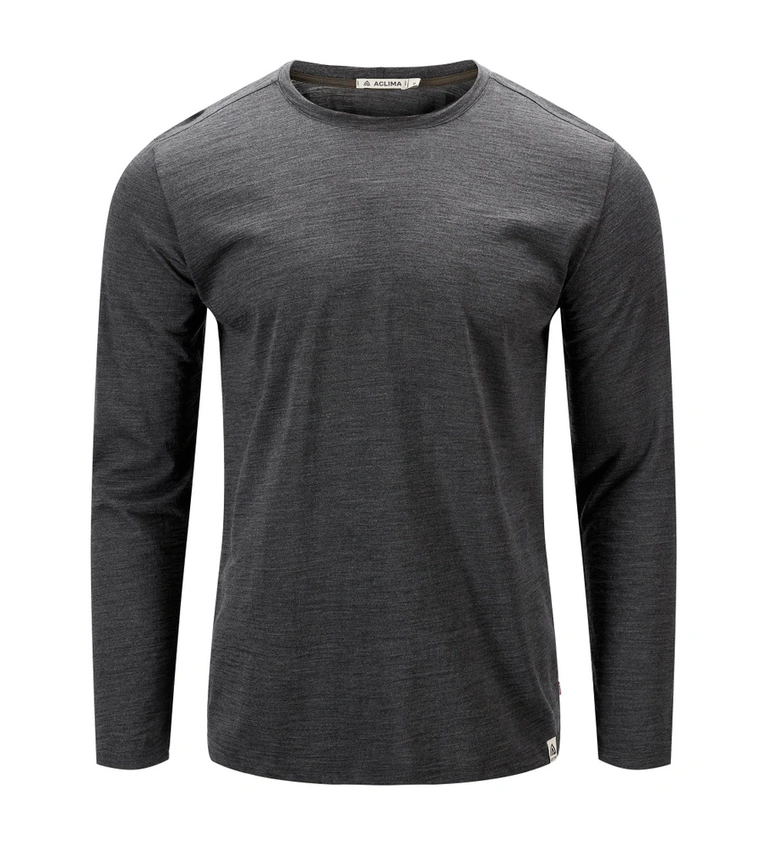 [001577-TAR-XS] Aclima M Ondergoed LightWool 180 Crewneck M's (Tarmac, XS)
