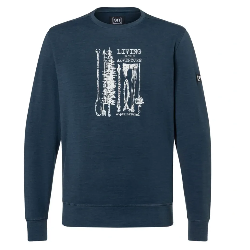 [001587-BLU-S] Supernatural Trui M FISHING ADVENTURE CREW (S)