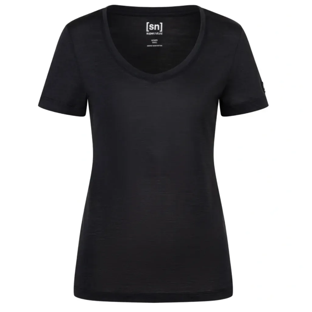 [001603-JET-S] Supernatural T-Shirt W SIERRA140 V NECK (Jet Black, S)