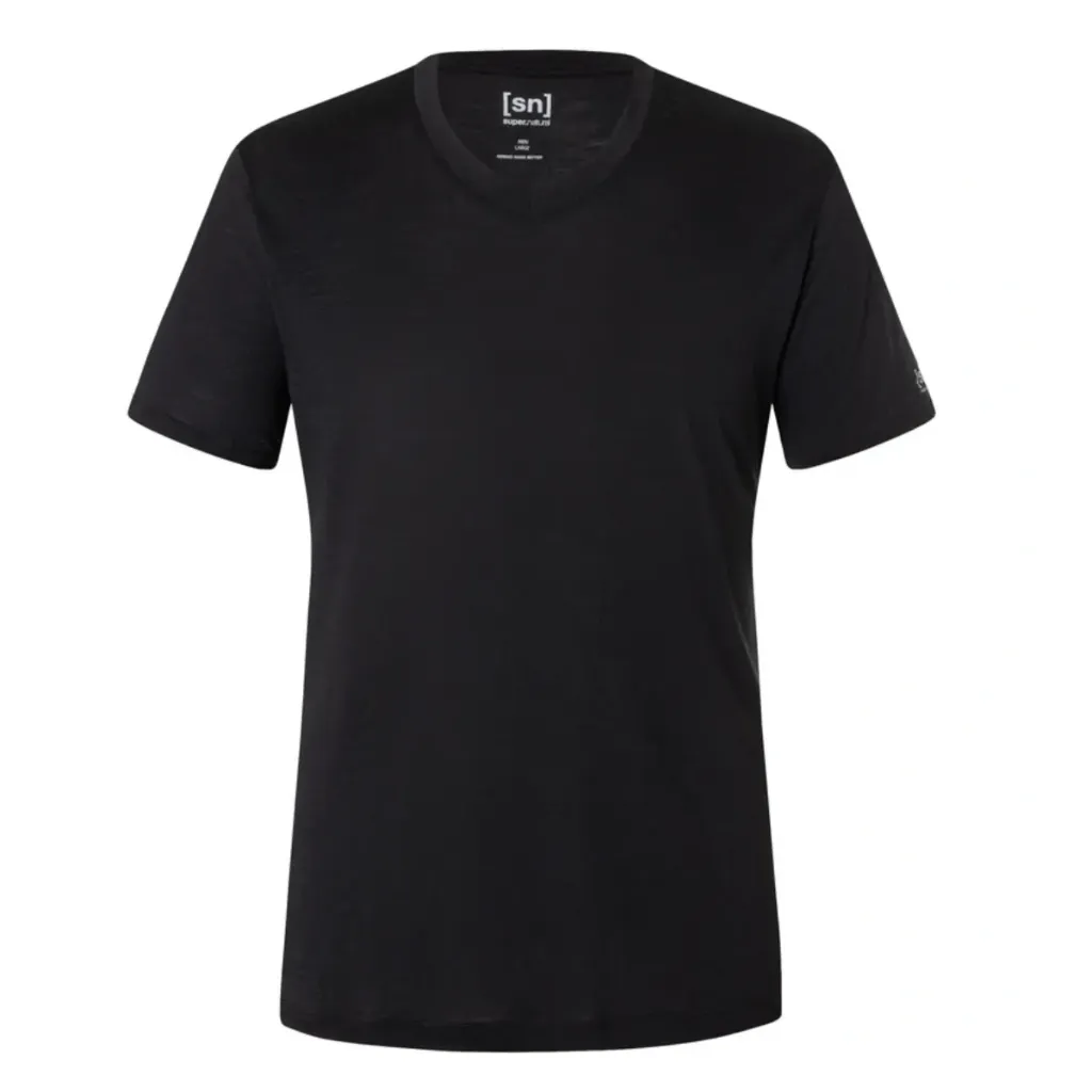 [001607-JET-S] Supernatural T-Shirt M SIERRA140 V NECK (Jet Black, S)