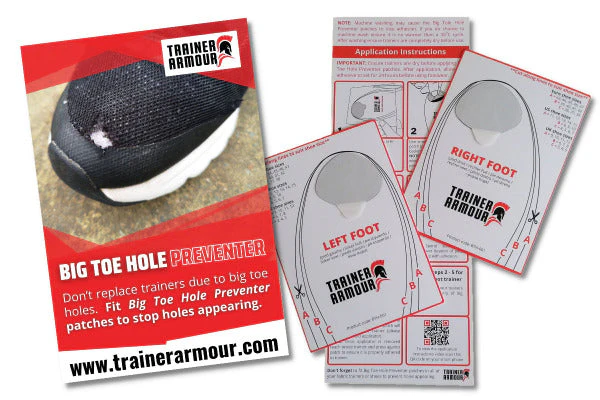 [001645-WHI-NA] Trainer Armour Big Toe Hole Preventer (White)