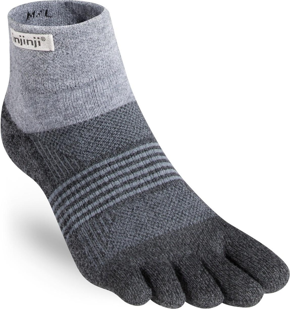 [000135-GRA-XS] Injinji Kousen Womens Trail Midweight Mini-Crew (XS/S)
