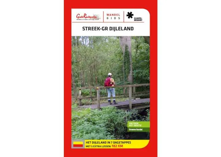 [001702-XXX-NA] Boek Streek-GR Dijleland - 7 dagetappes en 5 extra lussen - 182 km