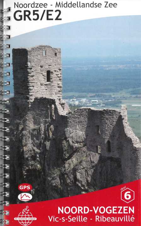 [001711-XXX-NA] Boek GR5 Noord Vogezen wandelgids 4 Vic-s-Seille Ribeauvillé