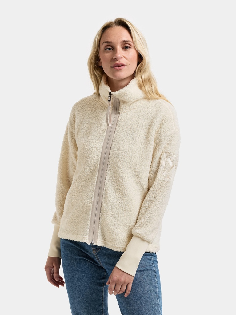 [000172-WHI-36] Didriksons Trui ALEXA WNS FZ 3 (36, White Foam)