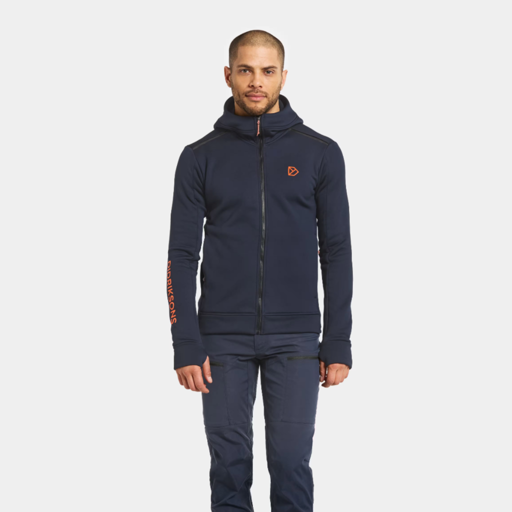 [000182-DAR-S] Didriksons M Trui ACKE USX FULLZIP 4 (S, Dark Night Blue)