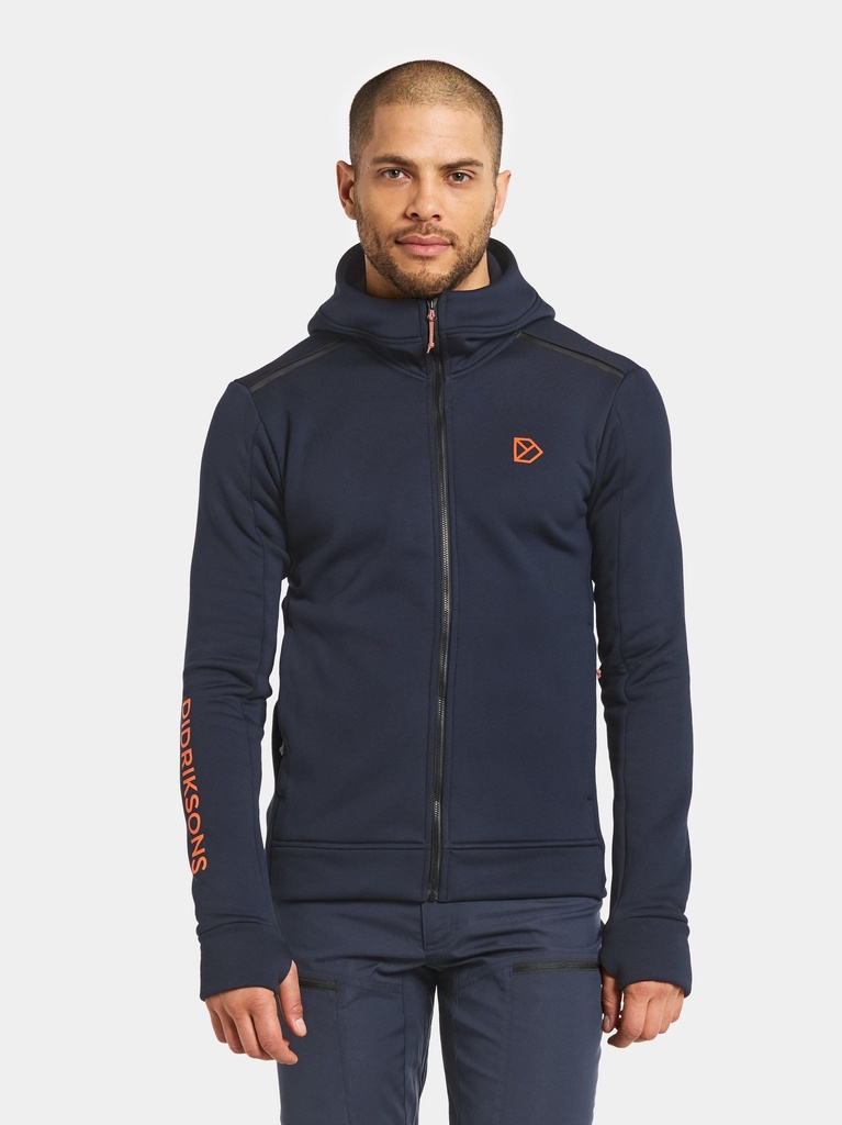[000182-DAR-S] Didriksons Trui ACKE USX FULLZIP 4 (S, Dark Night Blue)