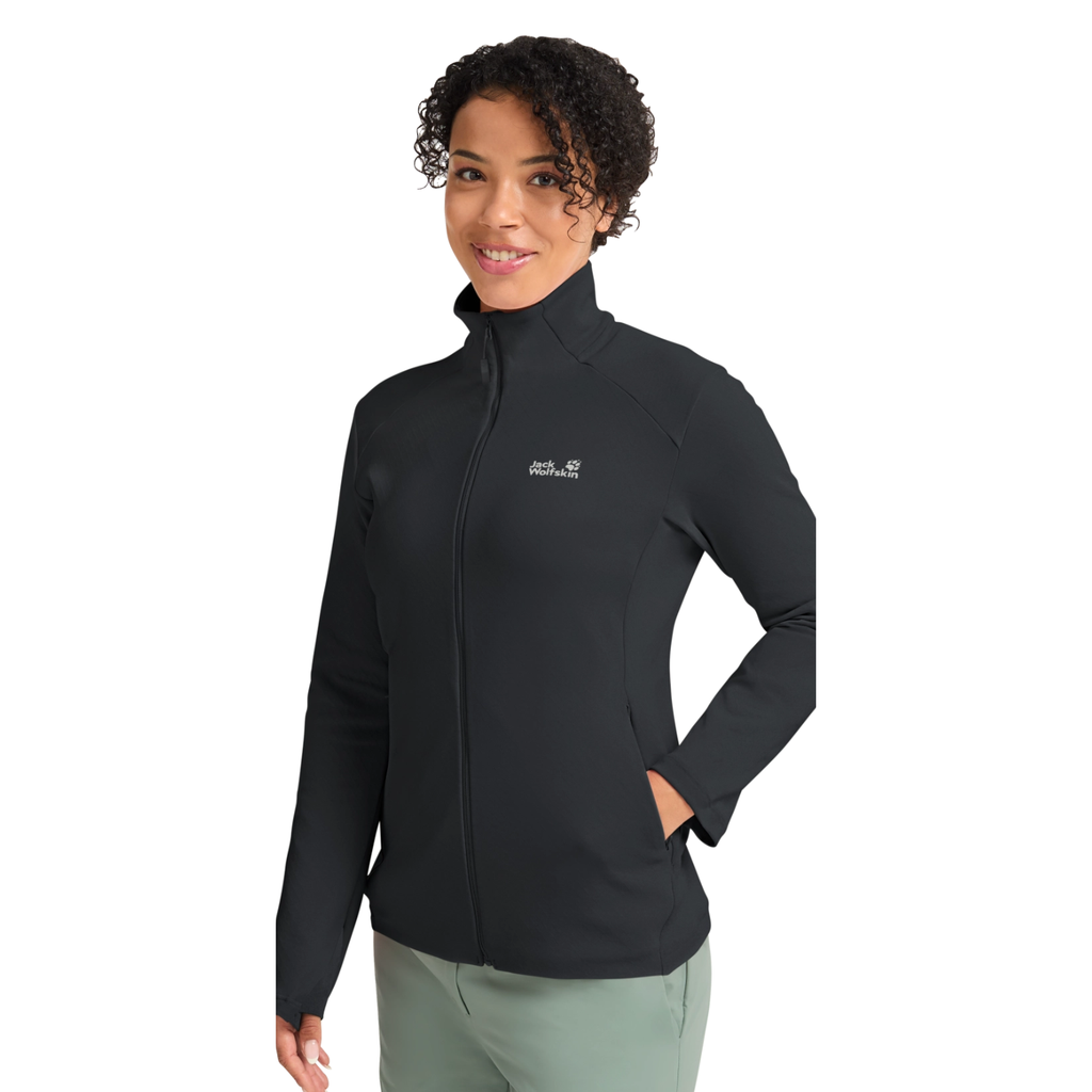 [000241-BLA-2XL] Jack Wolfskin W Trui ASTROTRAIL FZ W (2XL, black)